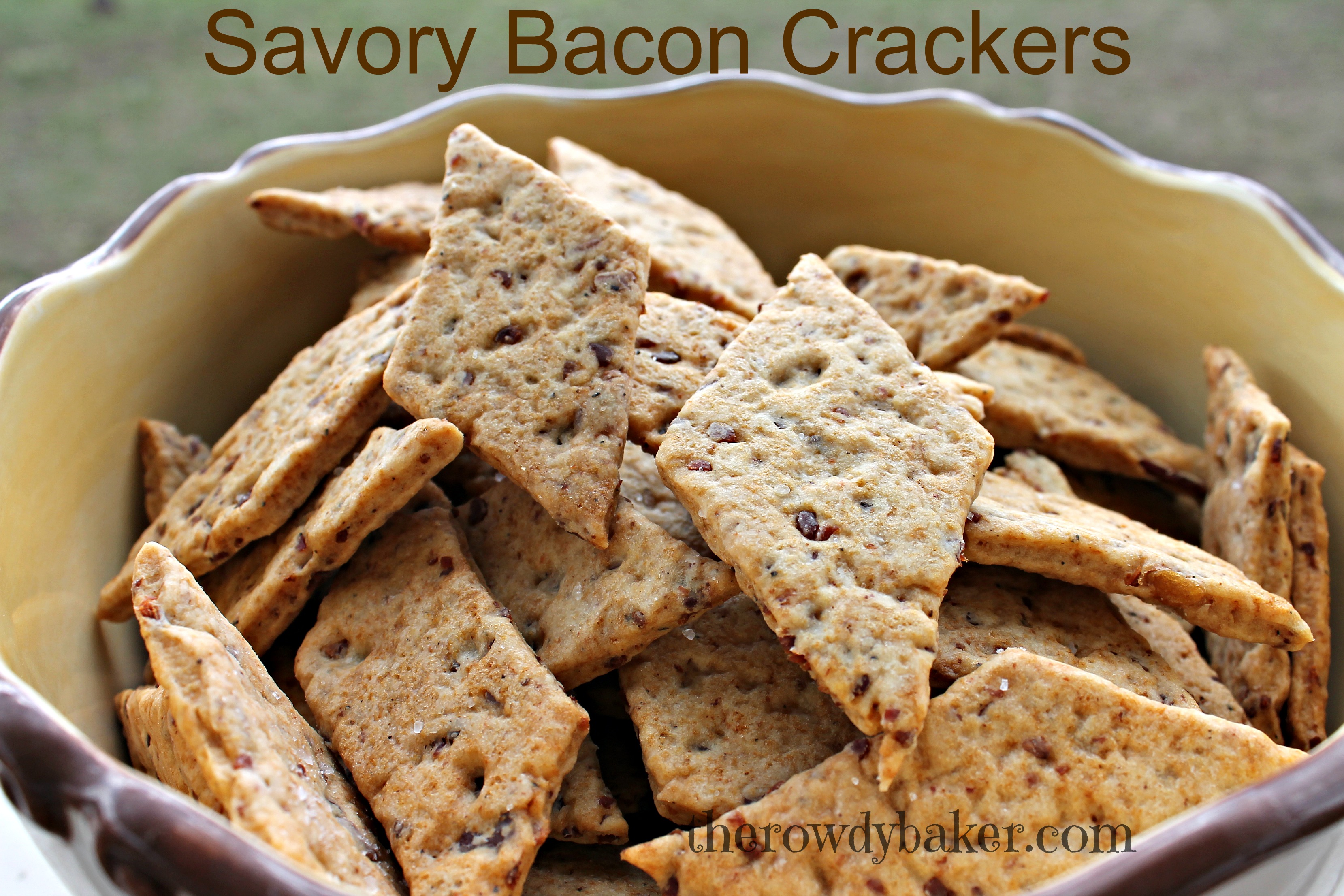 Savory Bacon Crackers The Rowdy Baker